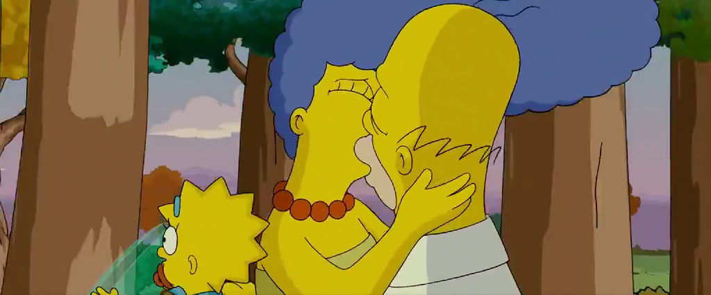 Depois desse beijo, Marge diz que foi o melhor beijo de sua vida. E Homer responde "da sua vida até agora".